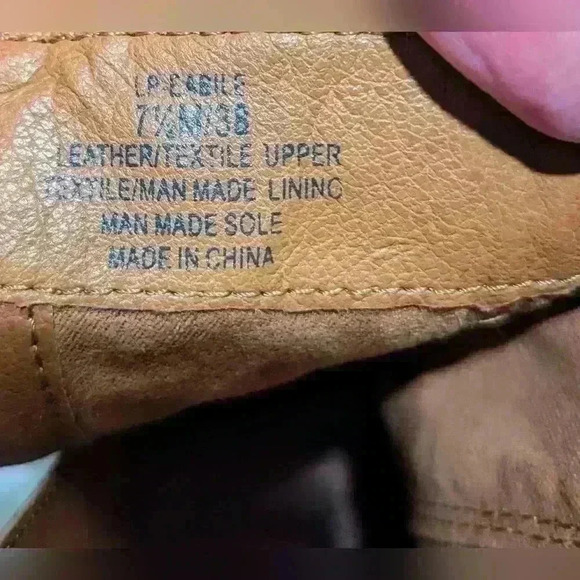 Lucky Brand Eabile Light Brown Leather Chelsea Chunky Lug Ankle Boots - Picture 3 of 13